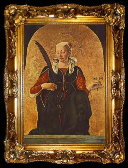 framed  COSSA, Francesco del St Lucy (Griffoni Polyptych)  dfg, ta009-2